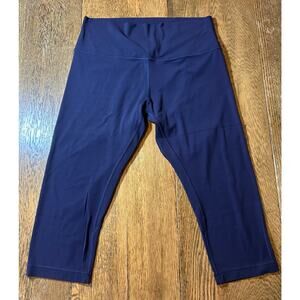 Lululemon Align Dark Purple Eggplant 19” Crop Legging Sz 12 Fitness Workout